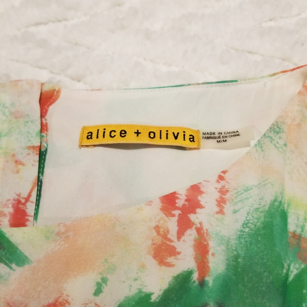 Alice + Olivia Floral Matilda dress Size M - Picture 5 of 8